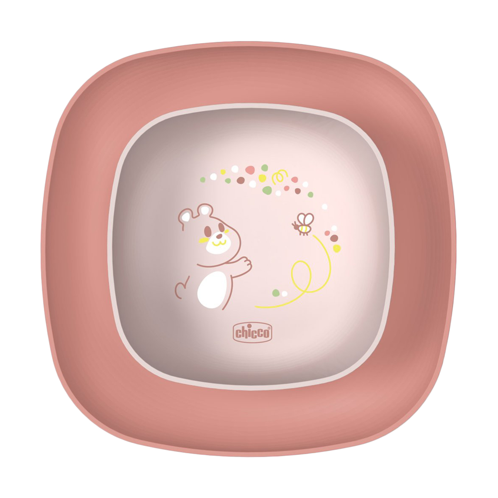 Дитячий набір тарілок для годування Chicco Baby's Dish Set, від 1 року, рожевий, 2 шт (16002.15)