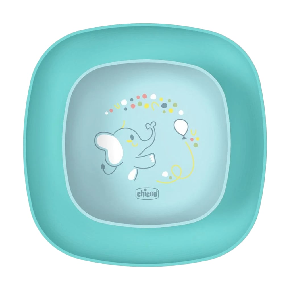 Дитячий набір тарілок для годування Chicco Baby's Dish Set, від 1 року, блакитний, 2 шт (16002.25)